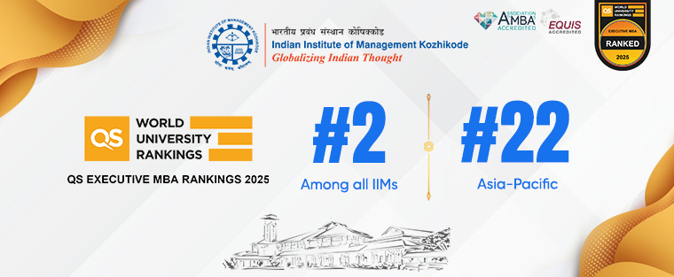 IIM Kozhikode Ranked #2 among IIMs, 22nd in Asia Pacific in QS Executive MBA Rankings 2025